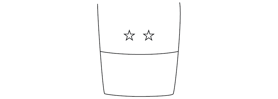Figure 19-6 from DA PAM 670-1: Sleeve ornamentation, white mess, major general