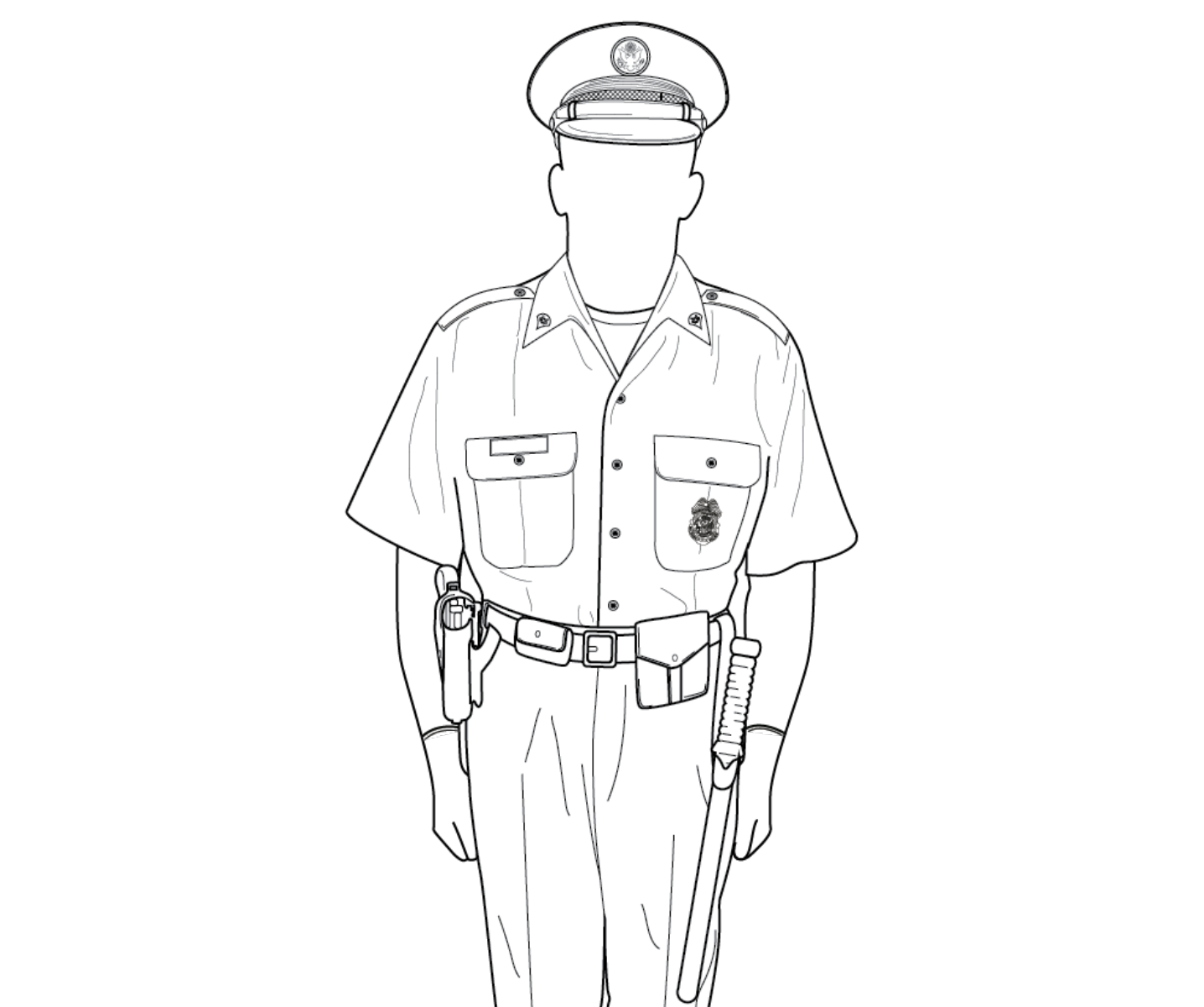 Figure 20-16 from DA PAM 670-1: Military police accessories, male