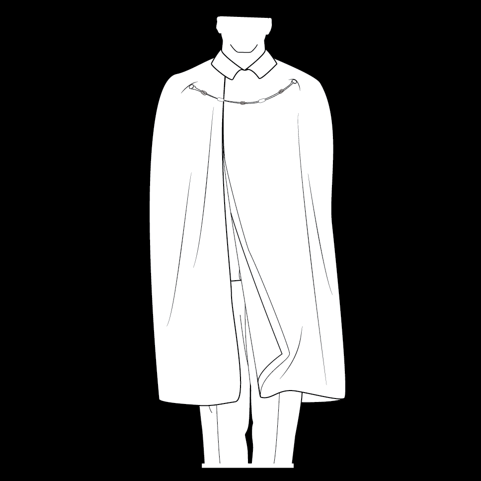 Figure 20-7 from DA PAM 670-1: Blue cape, male officer