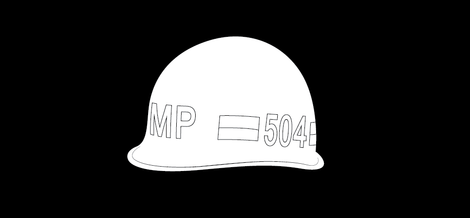 Figure 21-11 from DA PAM 670-1: Helmet insignia, military police division unit