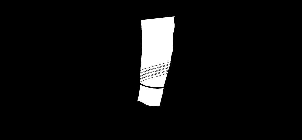 Figure 21-149 from DA PAM 670-1: Wearing service stripes on Army mess, enlisted personnel