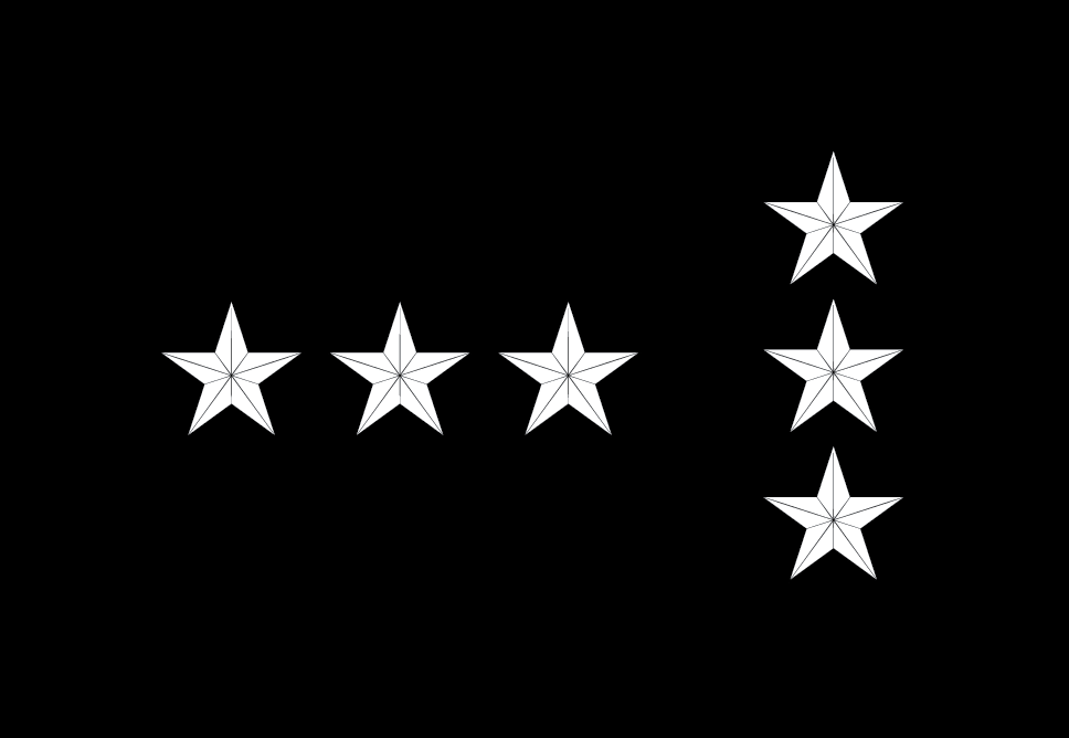 Figure 21-25 from DA PAM 670-1: Insignia of grade, lieutenant general