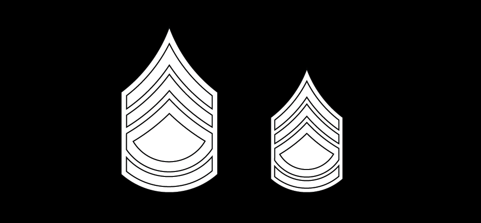 Figure 21-48 from DA PAM 670-1: Insignia of grade, sergeant first class