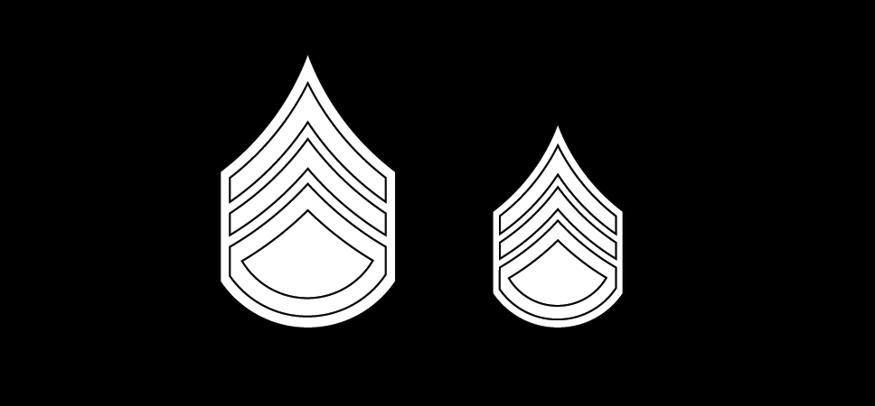 Figure 21-49 from DA PAM 670-1: Insignia of grade, staff sergeant