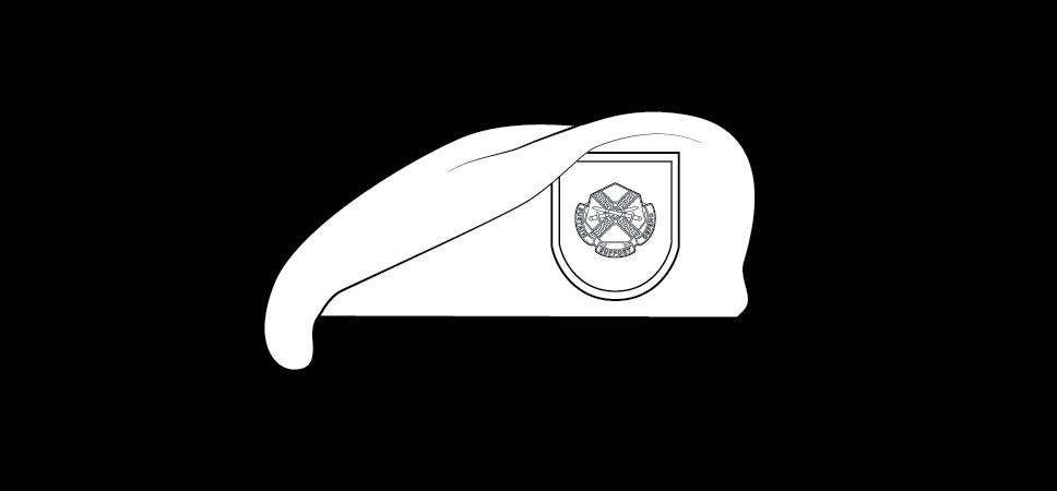 Figure 21-6 from DA PAM 670-1: Beret with flash, enlisted