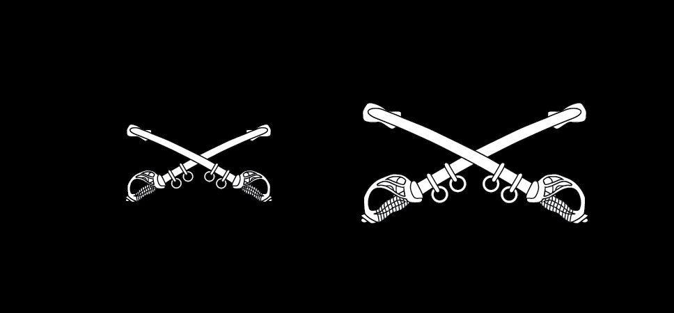 Figure 21-72 from DA PAM 670-1: Insignia of branch, Cavalry