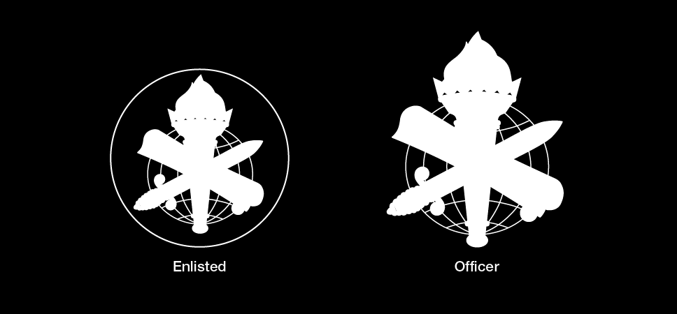 Figure 21-77 from DA PAM 670-1: Insignia of branch, Civil Affairs