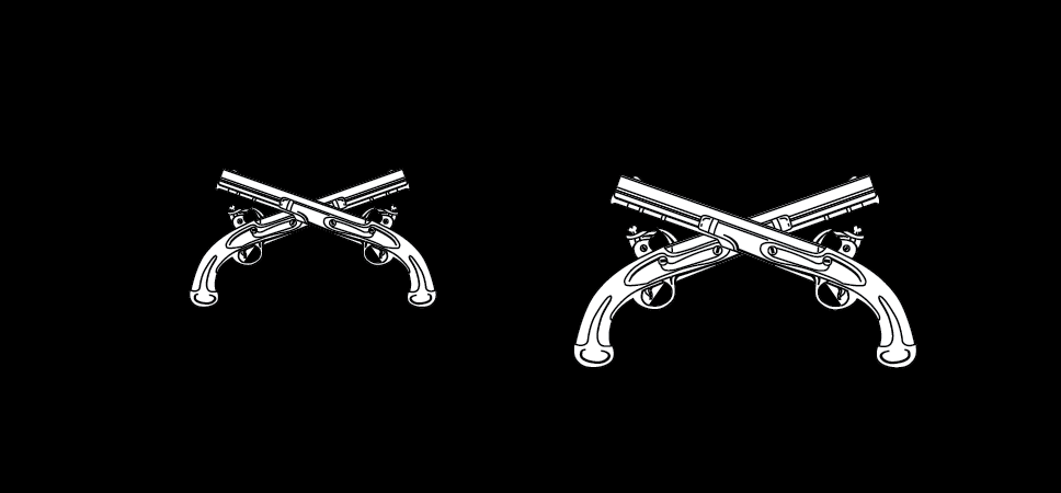 Figure 21-93 from DA PAM 670-1: Insignia of branch, National Guard Bureau, officer