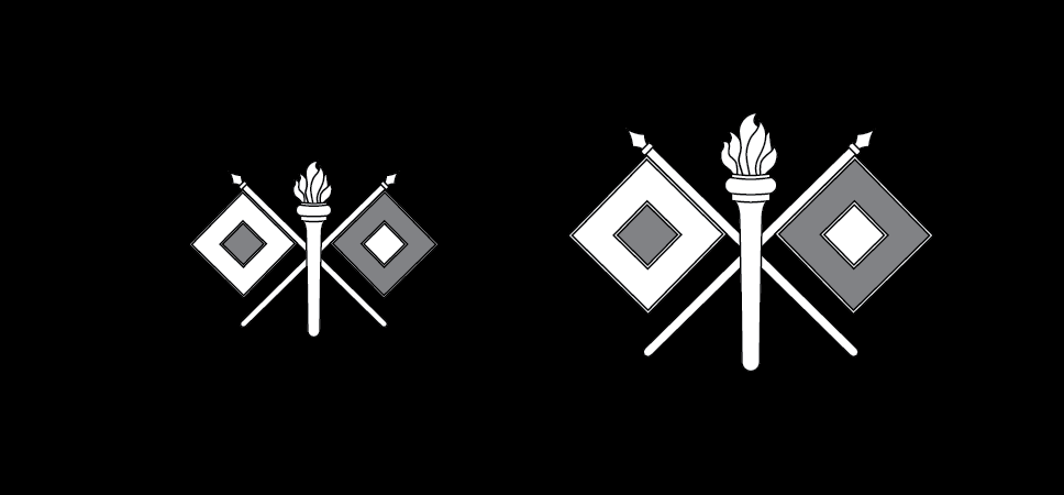 Figure 21-99 from DA PAM 670-1: Insignia of branch, Signal Corps