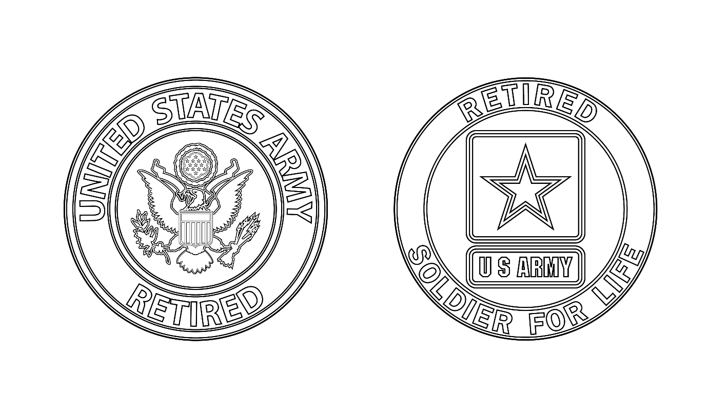 Figure 23-1 from DA PAM 670-1: Shoulder sleeve insignia, retirees