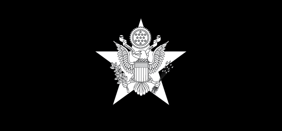 Insignia of branch, general staff, commissioned and warrant officers only